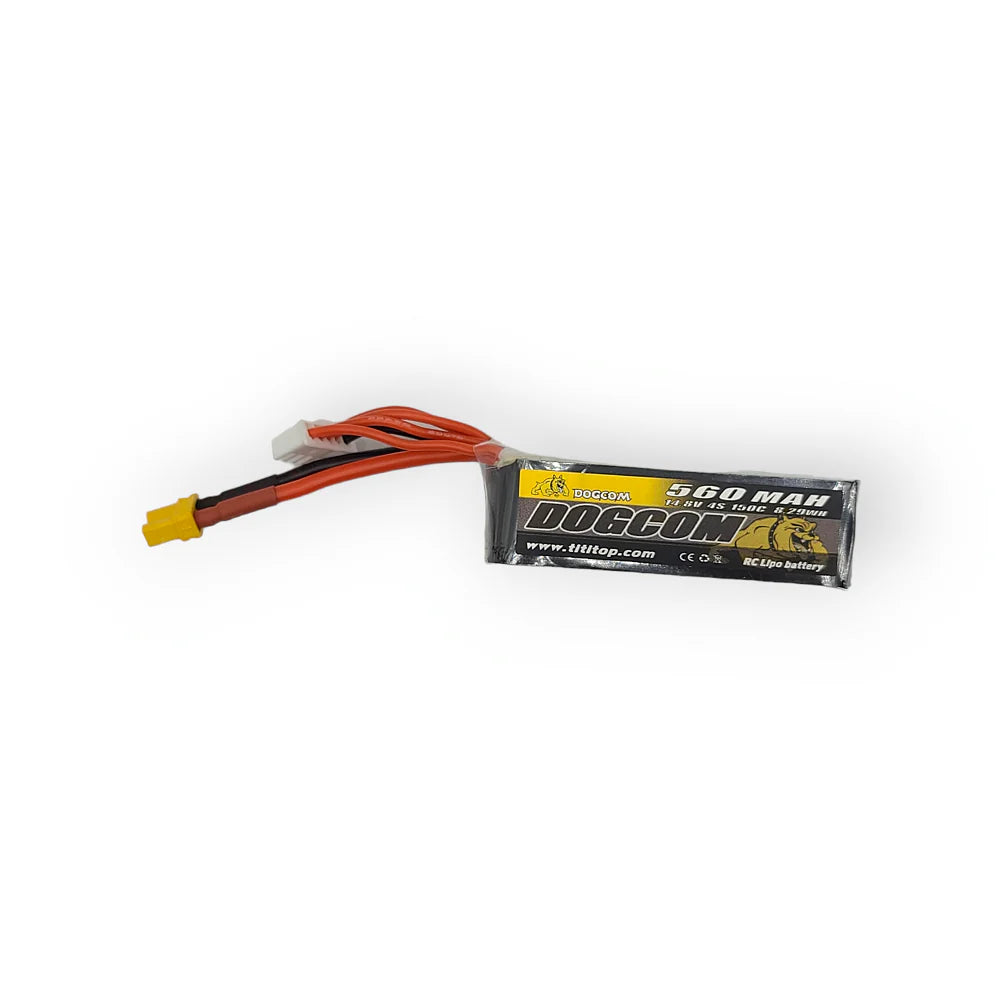 DOGCOM 560mAh 4S 14.8V 150C LiPo Battery - XT30